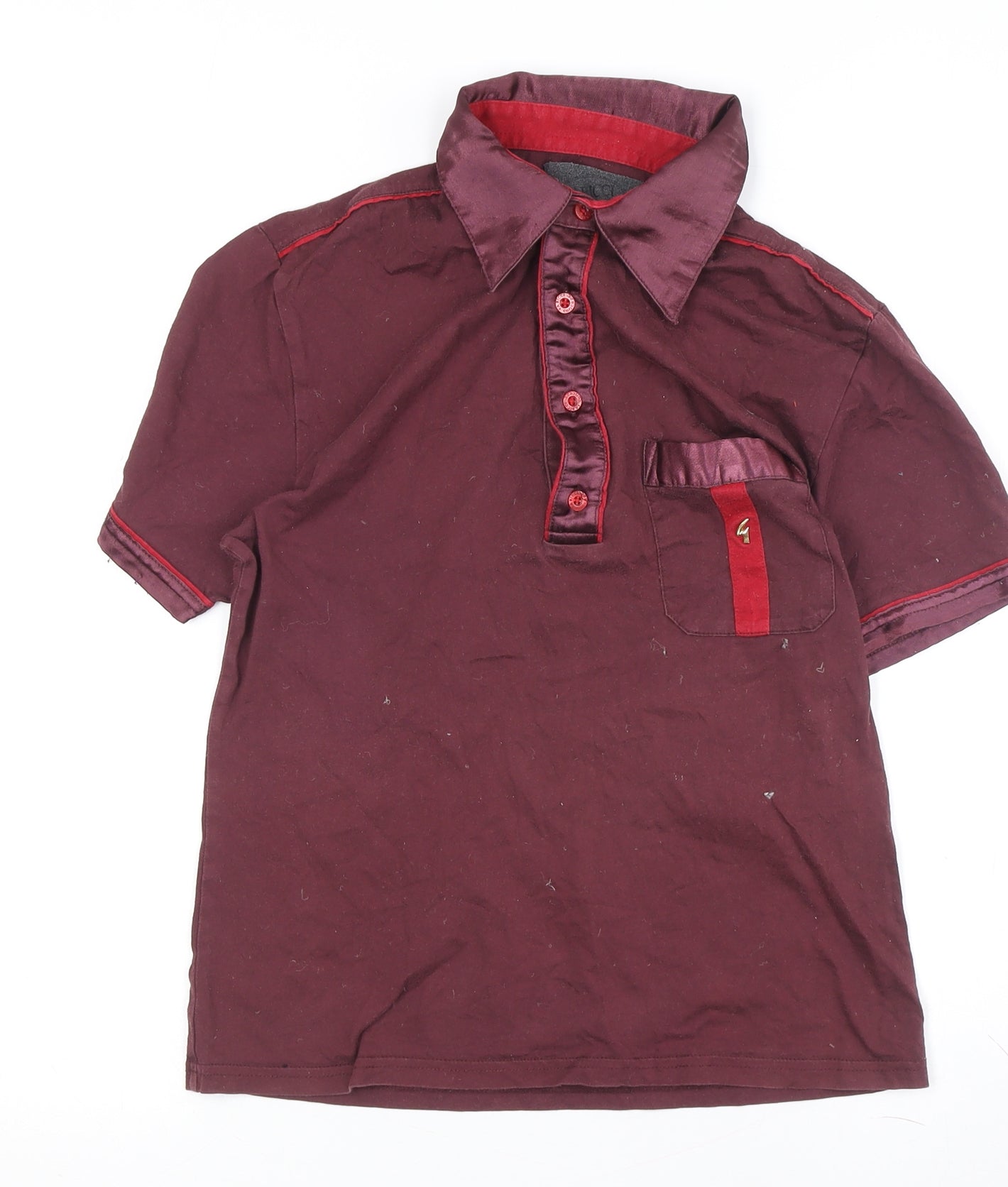 Gabici Women's Red Polo Shirt, Short Sleeve, Size S Regular