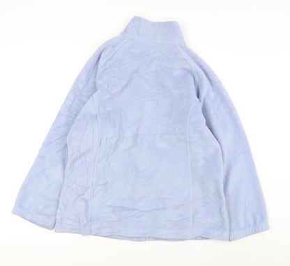Justice Teens Blue Fleece Jacket L Long Sleeve Casual