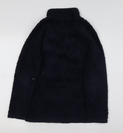 Joules Boys Black Fleece Sweatshirt, Size 158 - Cozy Winter Essential