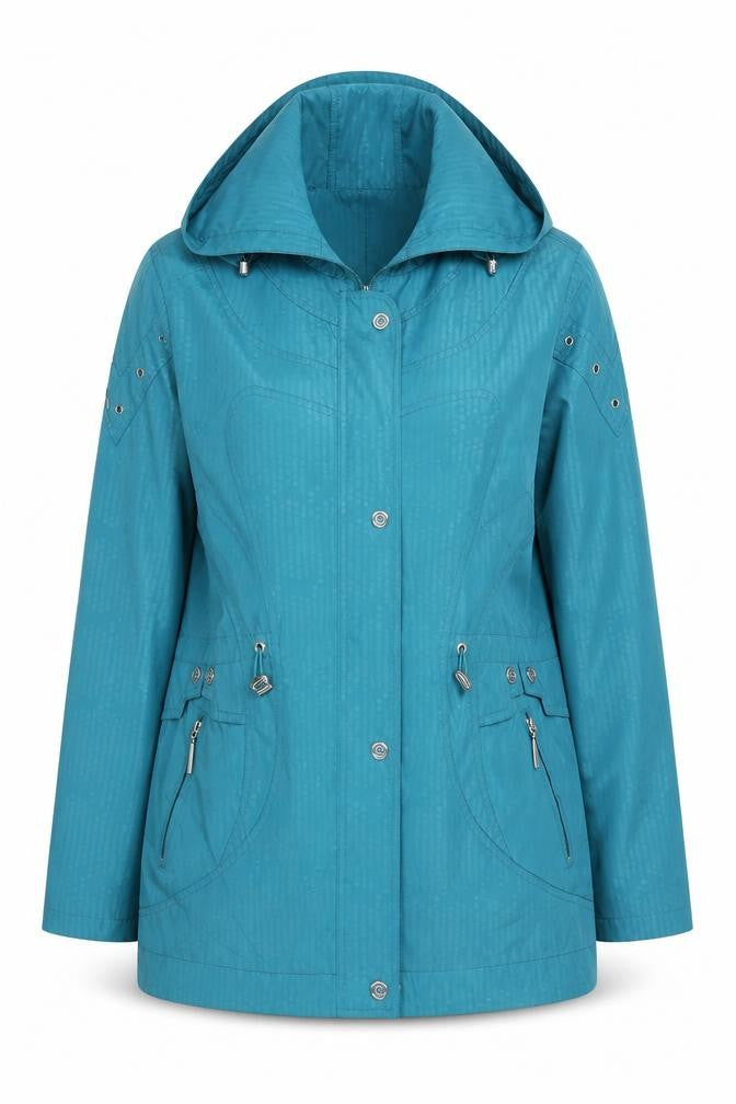 Womens UK Size 12 JBC Blue Rain Coat
