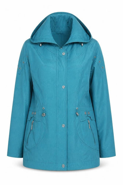 Womens UK Size 12 JBC Blue Rain Coat