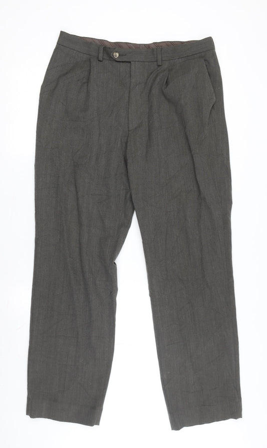 Marks and Spencer Men's Grey Dress Pants 34