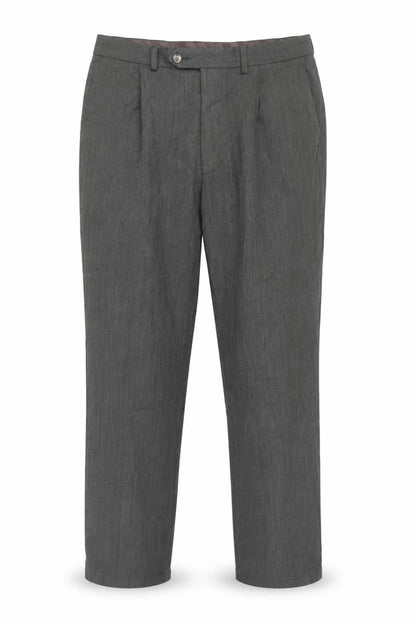 Mens UK Size 34 Marks and Spencer Regular Fit Dress Pants Grey Trousers