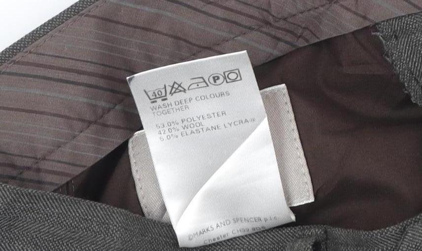 Marks and Spencer Men's Grey Dress Pants 34