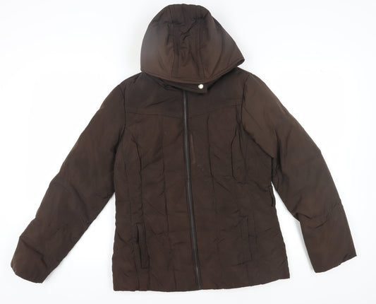 Marks and Spencer Women's Brown Puffer Jacket S