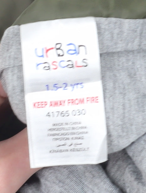 Urban Rascals Green Unisex Toddler Rain Coat 18-24 Months