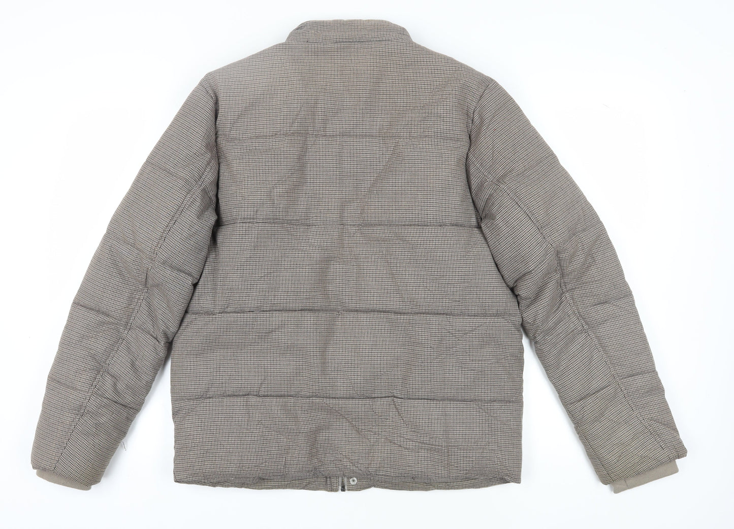 Mens UK Size M Topman Brown Puffer Jacket