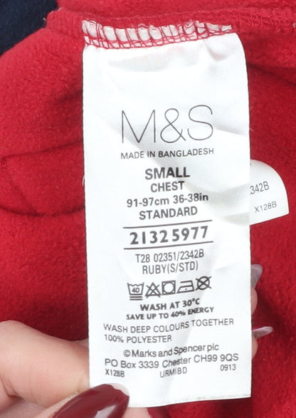 Mens UK Size S Marks and Spencer Red