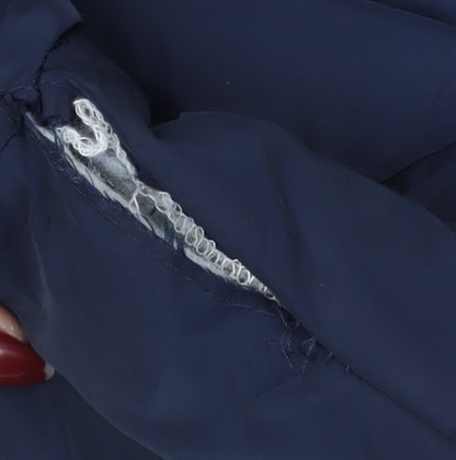 Marks and Spencer Girls Blue Long Puffer Jacket Coat 9-10 Years