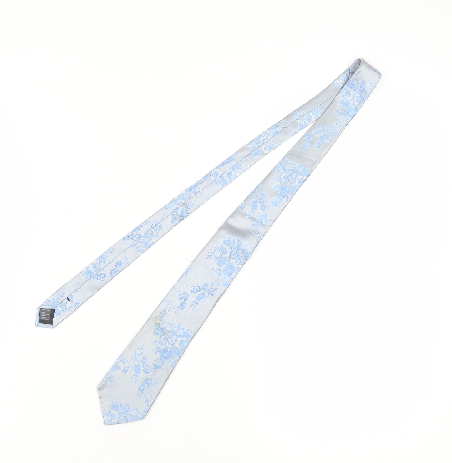 Marks and Spencer Blue Floral Silk Men's Tie