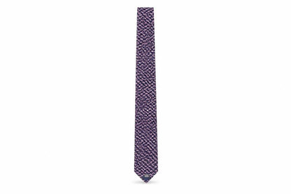 Marks & Spencer Men's Purple Animal Print Silk Tie