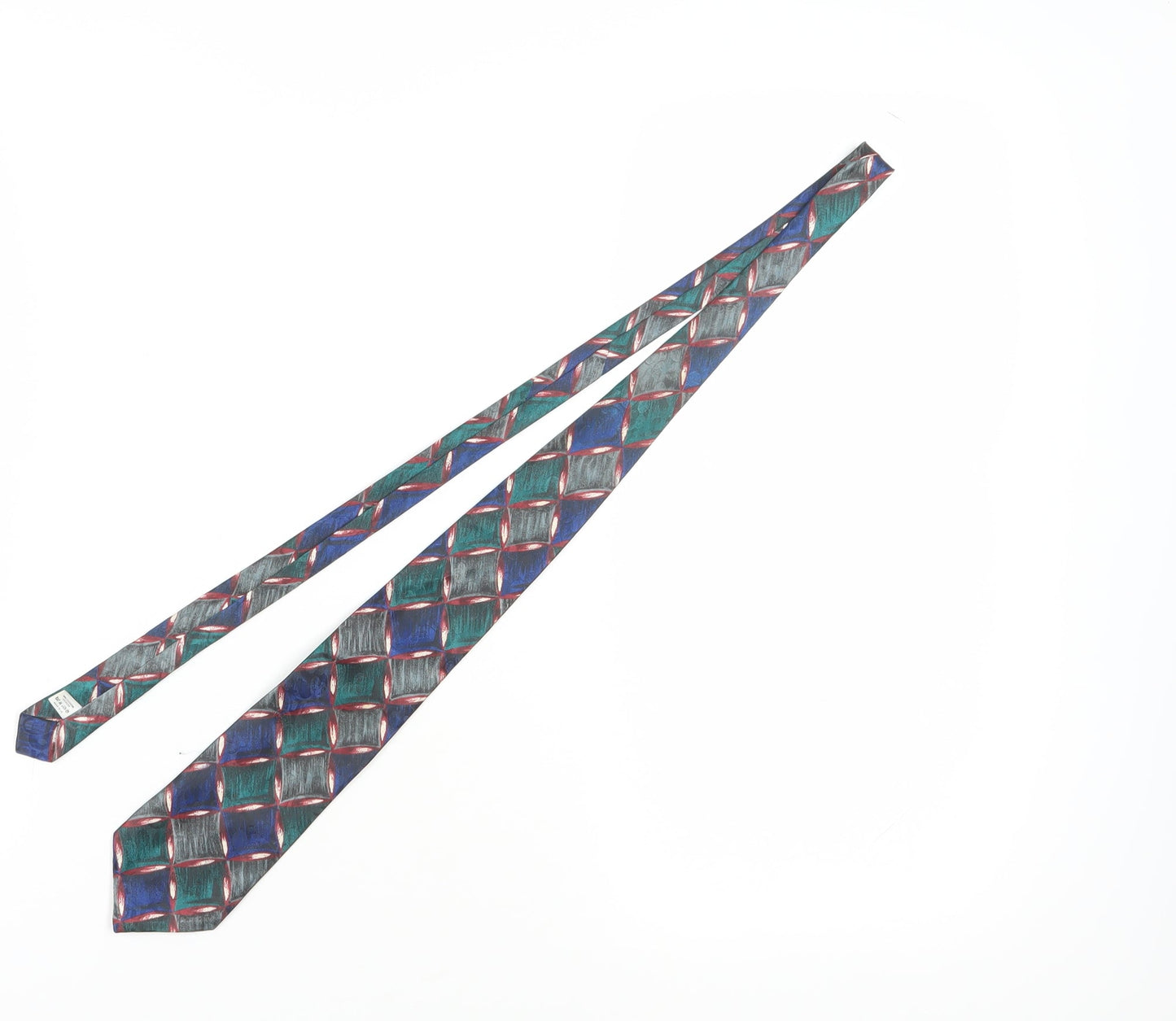 Mens Burton Multicoloured Geometric 100% Silk  Tie