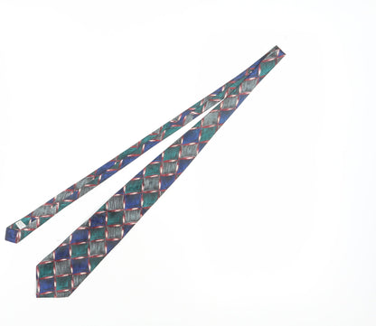 Mens Burton Multicoloured Geometric 100% Silk  Tie