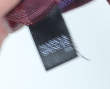 Marks and Spencer Men's Red Silk Plaid Tie