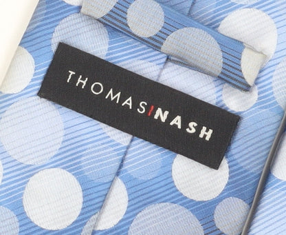 Thomas Nash Men's Blue Polka Dot Tie