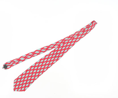 Nazareno Gabrielli Red Geometric Silk Men's Tie One Size
