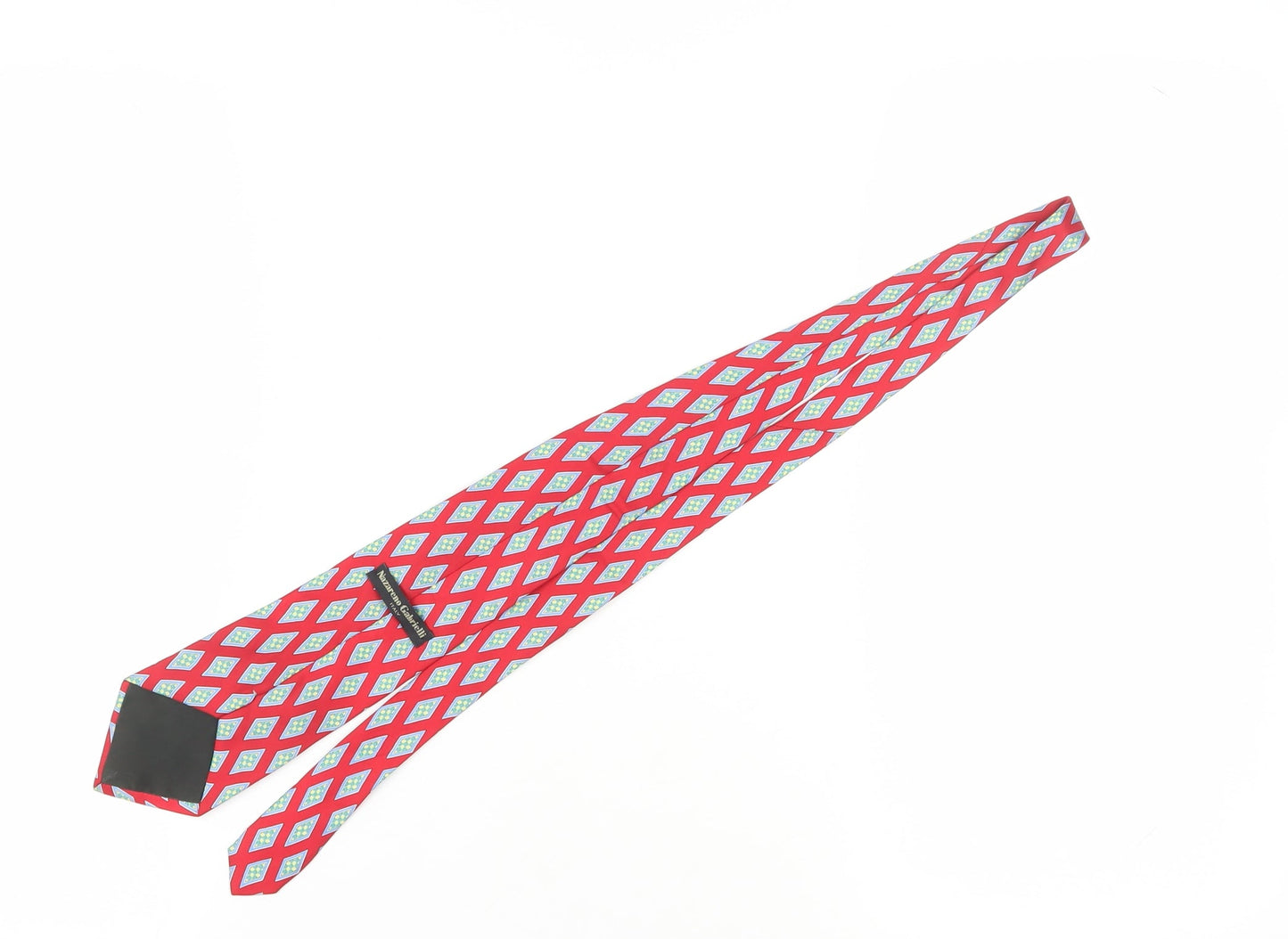 Nazareno Gabrielli Red Geometric Silk Men's Tie One Size