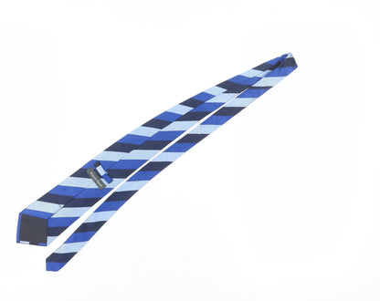 Austin Reed Men's Blue Striped Silk Slim Tie