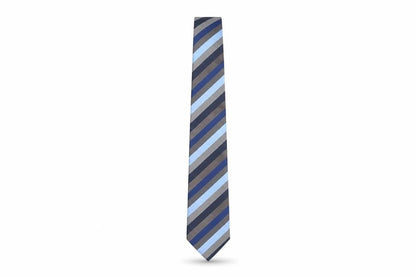 Marks & Spencer Men's Blue Striped Silk Tie