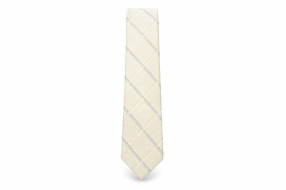 Mens Blakes Beige Plaids & Checks 100% Silk  Tie