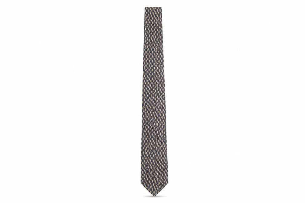 Mens Jaeger Multicoloured Geometric 100% Silk  Tie