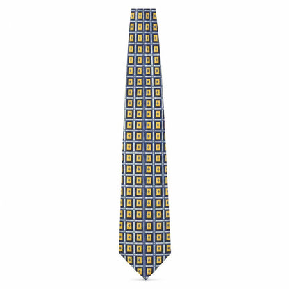 Mens House of Fraser Multicoloured Geometric 100% Silk  Tie