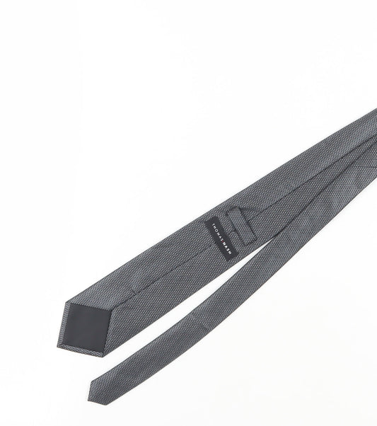 Thomas Nash Men's Black Geometric Tie