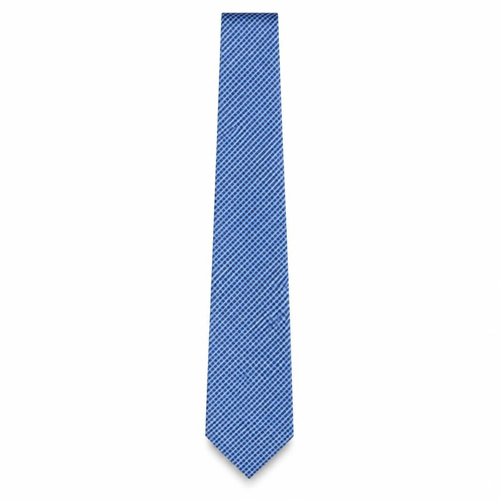 Mens Thomas Nash Blue Geometric 100% Polyester  Tie