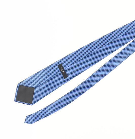 Thomas Nash Men's Blue Geometric Polyester Tie