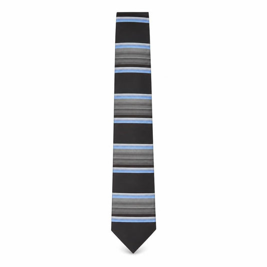 Berringer Menswear Silk Black & Blue Slim Tie