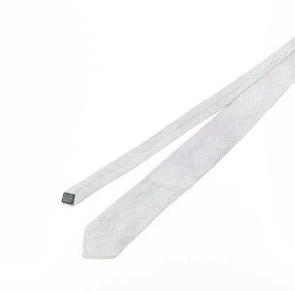 Tie Rack Men's Grey Silk Geometric Slim Tie
