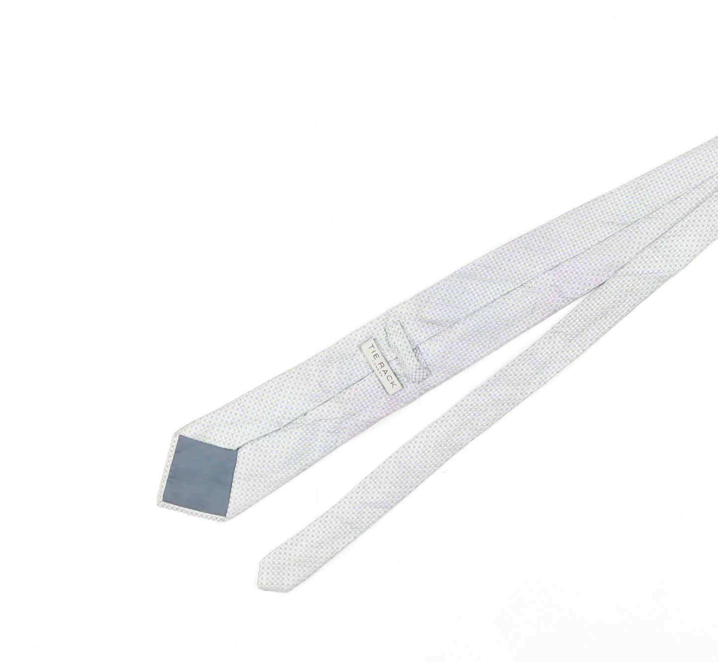 Tie Rack Men's Grey Silk Geometric Slim Tie