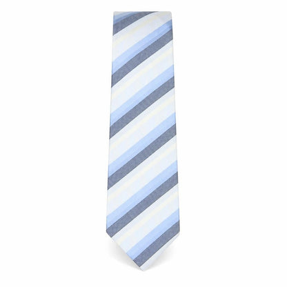 Mens STVDIO Jeff Banks Blue Striped 100% Silk  Tie