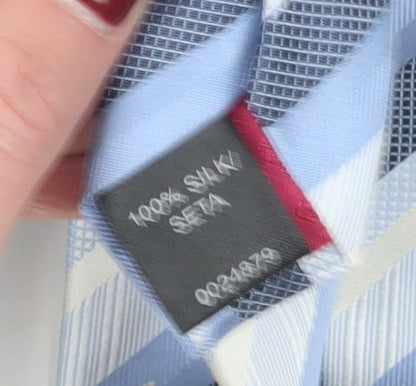 Mens STVDIO Jeff Banks Blue Striped 100% Silk  Tie