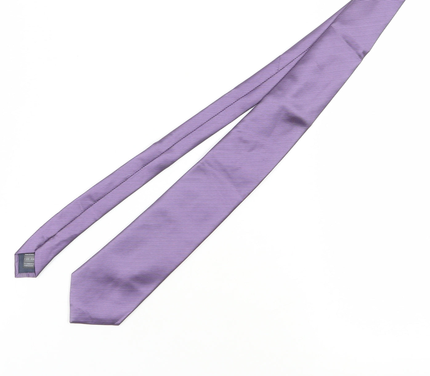 Marks and Spencer Men's Purple Silk Striped Tie