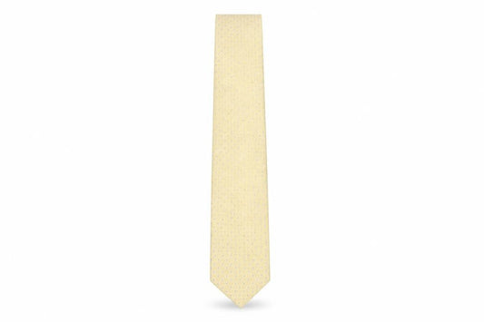 Mens Tie Rack Yellow Geometric 100% Silk  Tie