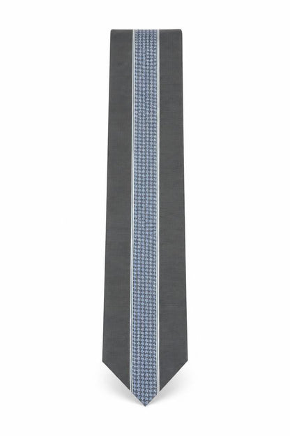 Mens William Hunt Blue Houndstooth 100% Silk Designer Tie