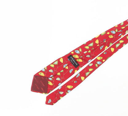 Jaeger Men's Red Silk Floral Tie