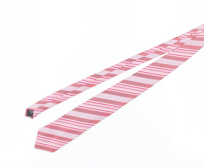 Skopes Men's Pink Striped Tie, One Size, Stylish & Bold