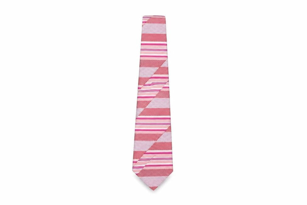 Mens Skopes Pink Striped 100% Polyester  Tie