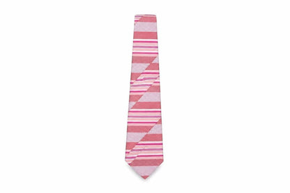 Mens Skopes Pink Striped 100% Polyester  Tie