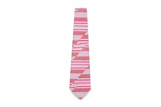 Mens Skopes Pink Striped 100% Polyester  Tie