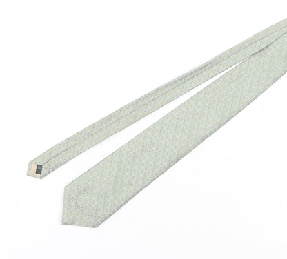 Marks and Spencer Green Geometric Silk Men's Tie