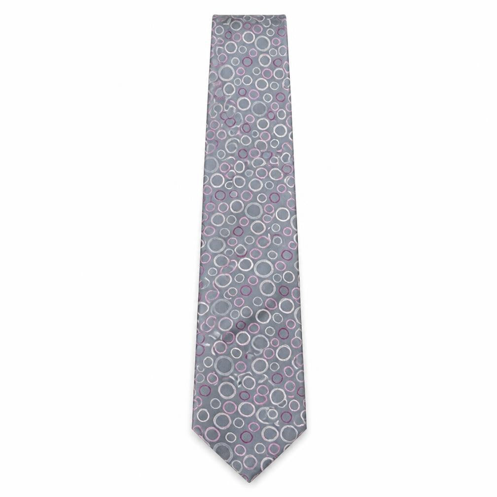 Mens Thomas Nash Grey Geometric 100% Polyester  Tie