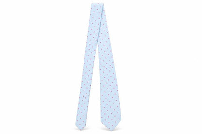 Mens Charles Tyrwhitt Blue Polka Dot 100% Silk  Tie