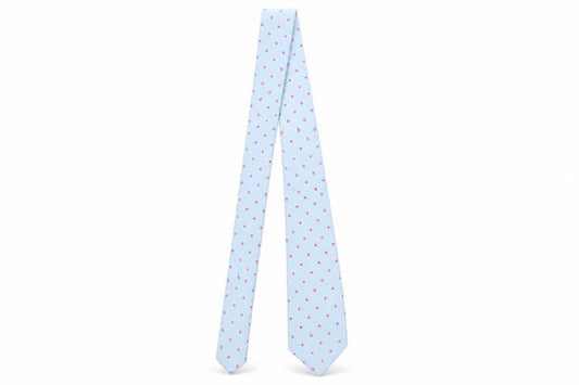 Mens Charles Tyrwhitt Blue Polka Dot 100% Silk  Tie