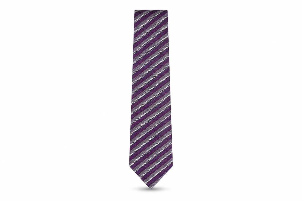 Mens St. George by Duffer Multicoloured Striped 100% Silk  Tie