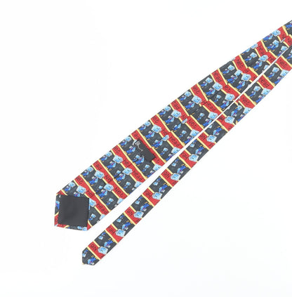 Mens BHS Multicoloured Geometric 100% Polyester  Tie