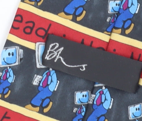 Mens BHS Multicoloured Geometric 100% Polyester  Tie
