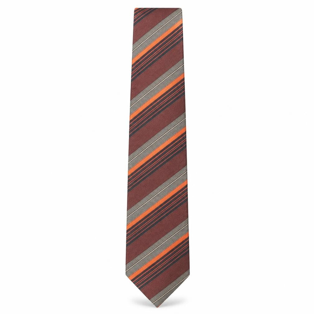 Mens Remus Uomo Multicoloured Striped 100% Microfibre  Tie